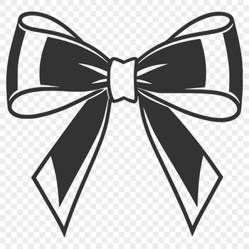 A colorful bow made from interlocking loops and curves, suitable for crafting and design projects.