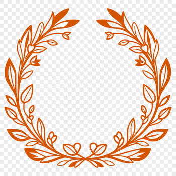 A high-resolution, customizable SVG wreath template for crafting projects.