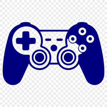 An electronic video game interface featuring a hand-held console controller design.