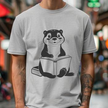 A high-quality illustration of a river-dwelling mammal with a sleek coat.