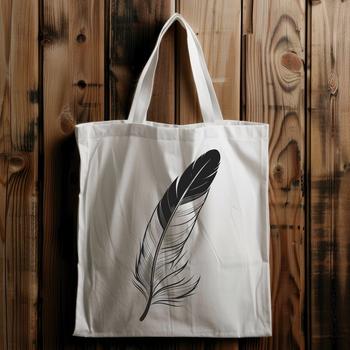 A single feather with smooth edges and precise lines, suitable for vector design projects.