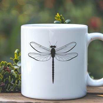 A digital illustration of a dragonfly in vibrant colors, suitable for vector art and design projects.