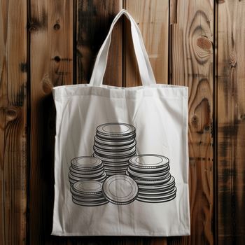 A collection of stackable coins in various denominations and designs.