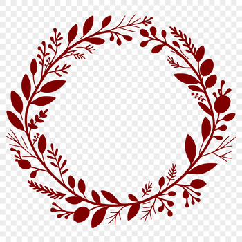 A floral design featuring a symmetrical arrangement of flowers and foliage in a circular shape.