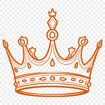 Illustrated crown graphic in vector format.