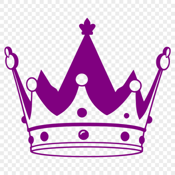A digital crown design created in vector format, suitable for cutting machines or laser cutting.