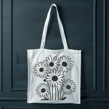 Vector art depiction of a daisy with realistic details and simple design.