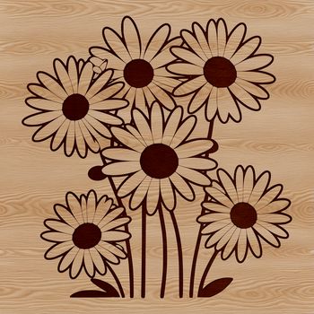 Simple daisy design created using scalable vector graphics for digital use.