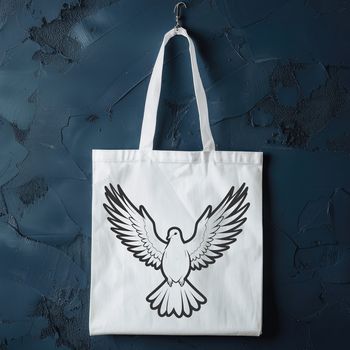 A stylized illustration of a dove, often associated with peaceful symbolism in various cultures and faiths.