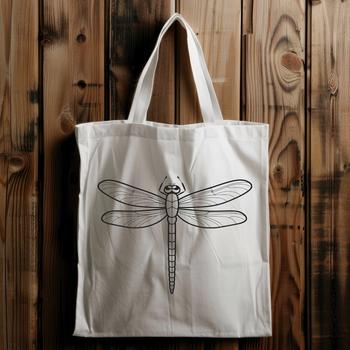 A detailed illustration of a dragonfly in flight, suitable for vector design and cutting machine applications.