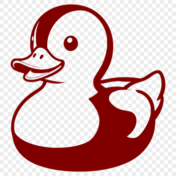 A waterfowl bird with feathers and beak.