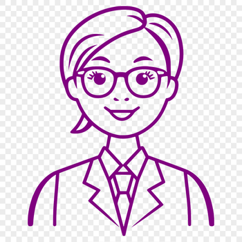 An illustration of a teacher figure, designed as vector art for use in various formats including SVG, PDF, and DXF.
