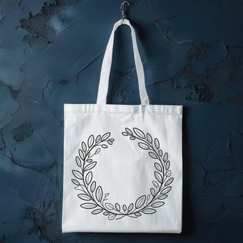 A floral design for a digital cutting machine or stencil, featuring an intricate wreath made up of intertwined elements.