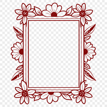 A digital vector frame design suitable for various applications.