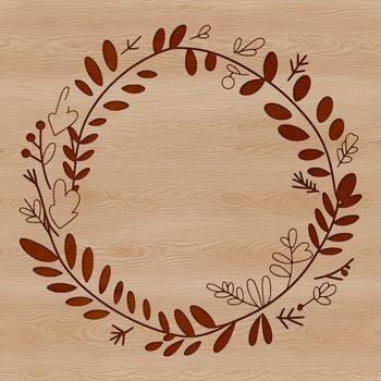 A digital floral wreath design suitable for various cutting machines.