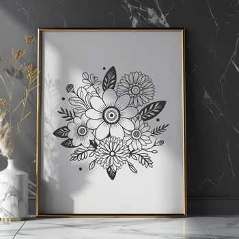 A bouquet of flowers in various shapes and colors, suitable for wedding or Mother's Day decorations.