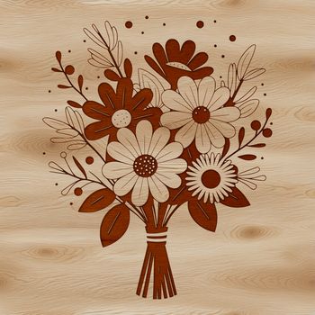 A bouquet of mixed flowers in various colors and shapes, suitable for wedding or Mothers Day celebrations.