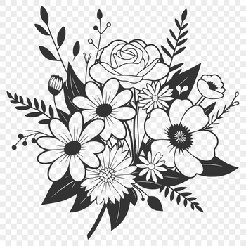 A colorful bouquet of flowers in various shapes and sizes, perfect for wedding decorations or Mother's Day gifts.