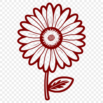 A high-quality vector illustration of a daisy flower, suitable for various design applications.