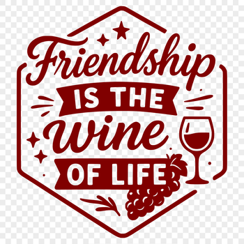 A digital vector quote about the importance of friendship, suitable for personal and commercial use.