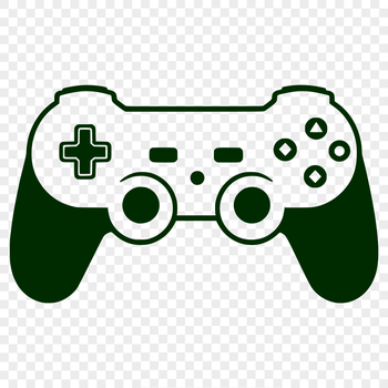 A digital game controller with directional buttons and thumbsticks.