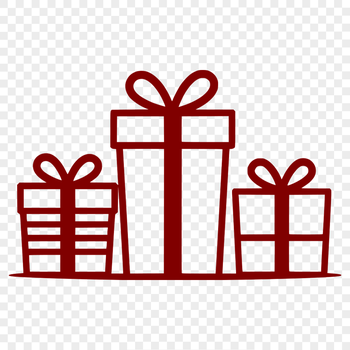 A vector illustration of a gift box with a bow on top, perfect for personal or commercial use.