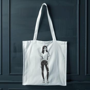 A young girl character designed as a vector graphic illustration.