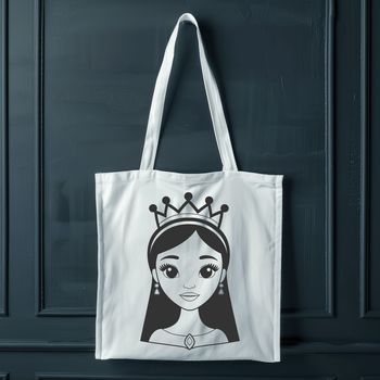 Female character design in a princess costume, suitable for digital cutting machines like Cricut.