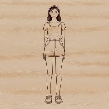 Female silhouette created as a vector graphic in SVG format.