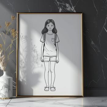 A young girl with a friendly expression.