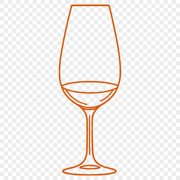 Wine bottle in a glass on a table, suitable for vector design and illustration.