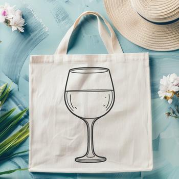 A glass containing red wine, suitable as vector art for various designs.