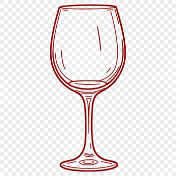 An SVG graphic representation of a single serving glass containing wine.