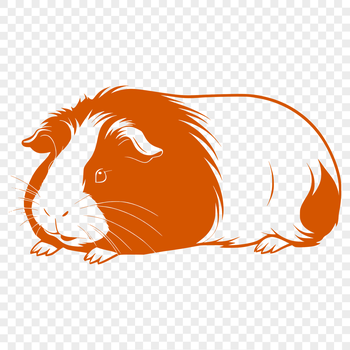 A cute guinea pig illustration suitable for pet enthusiasts.
