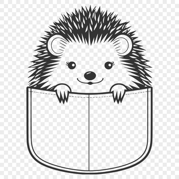 A small hedgehog standing upright on its hind legs with a curious expression.