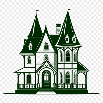 A simple illustration of a residential building.