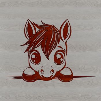A high-quality vector illustration of a horse suitable for cutting machines like Cricut or laser cutters.
