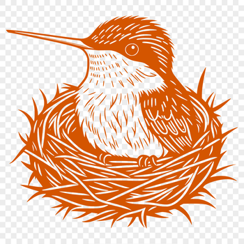 A colorful illustration of a hummingbird in flight, suitable for various digital designs.