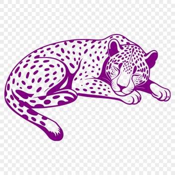 A large jaguar animal resting in the wild.