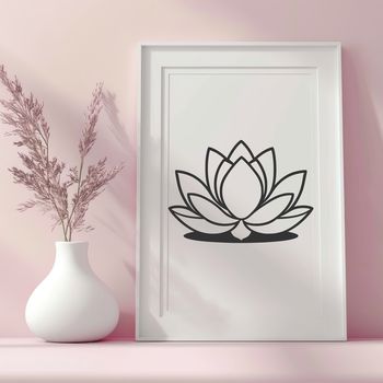 Detailed illustration of a lotus flower, suitable for vector art designs.