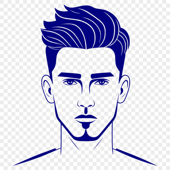 An illustration of a male figure in a vector format.