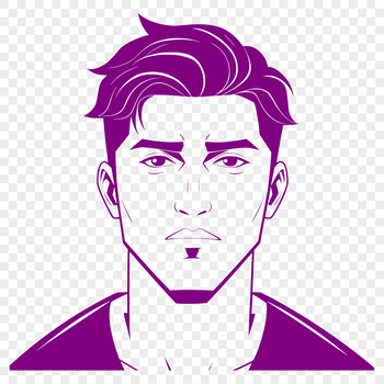 A high-quality vector illustration of a male figure, ideal for various design projects.