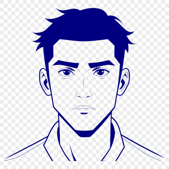 Male figure illustration created as a vector graphic in SVG format.