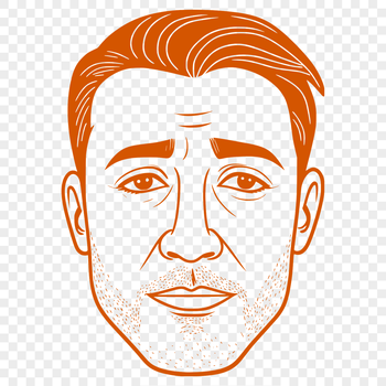 Man silhouette in vector format, suitable for Cricut cutting machine or laser cutter.