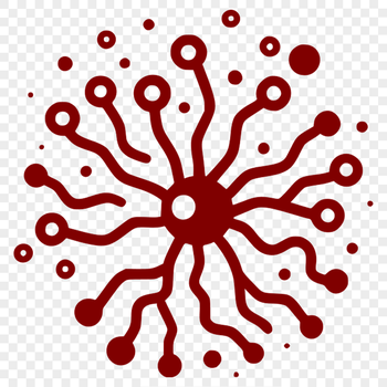 An illustration of a single cell bacterial microorganism, suitable for graphic design projects.