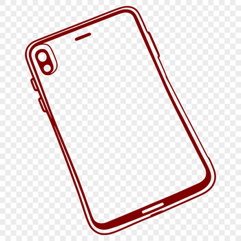 SVG illustration of a smartphone device with various icons on the screen.