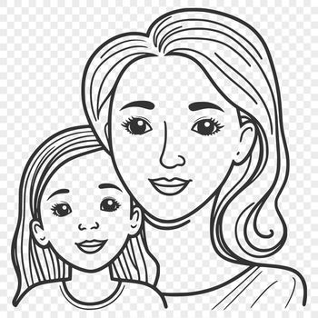 A stylized illustration of a woman, suitable for various digital applications.