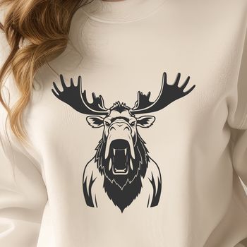 A large North American wild animal with antlers and a distinctive hump on its back.