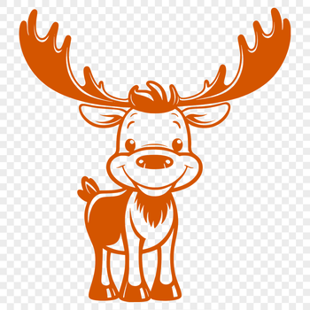 A large, wild animal with antlers, standing in a natural environment.