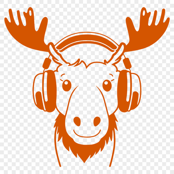 A realistic illustration of a wild moose standing in a natural environment.